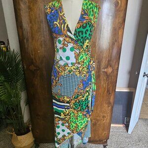 Versace-look Wrap Dress NWT